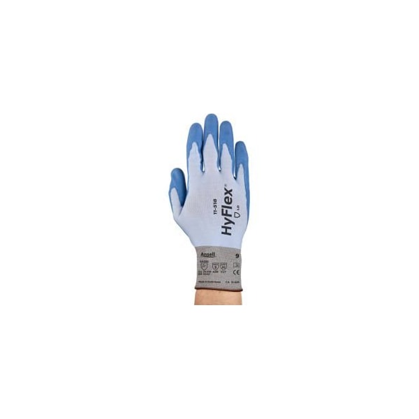 Ansell Polyurethane Coated Gloves, Polyurethane, Palm, 3 Abrasion Level, Blue, 9 12 PK ¿235133¿ - main